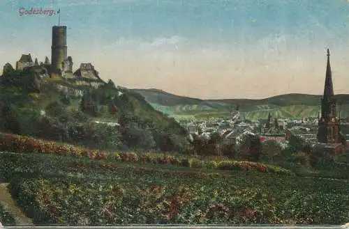 Germany Bad Godesberg Godesburg castle ruins historical landmark