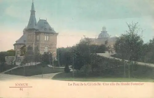 Belgium Namur Parc de la Citadelle une aile du musee forestier