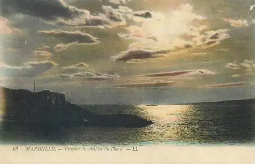 France Marseille sunset aspect lighthouse view