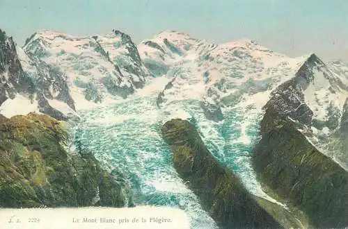 France Chamonix Mont-Blanc pris de la Flegere