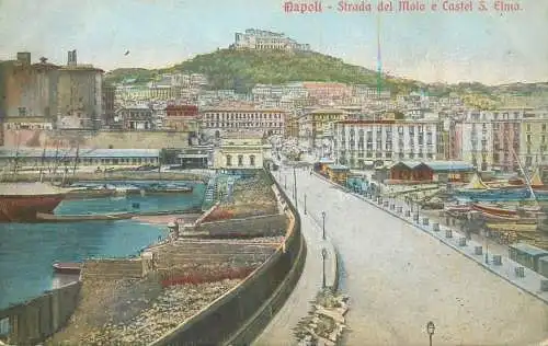 Italy Strada del Molo e Castel S. Elmo