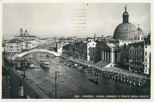 Italy Venezia Canal Grande e Ponte degli Scalzi panorama