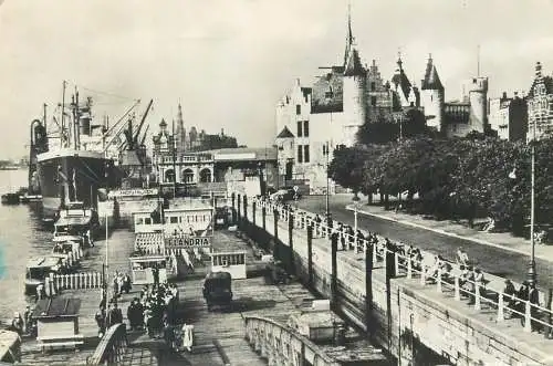 Belgium Antwerpen Landing stage and "Steen"