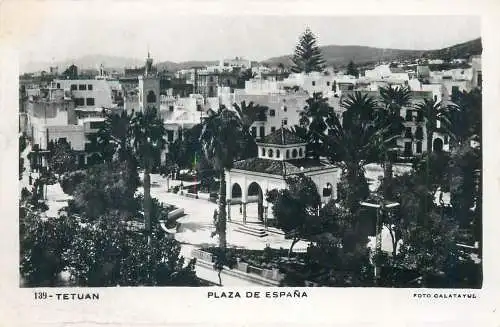 Morocco Tetouan Plaza de Espana general view
