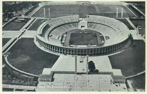 Germany Berlin Reichssportfeld aerial view