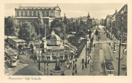 Germany Hannover Cafe Kropcke tramway