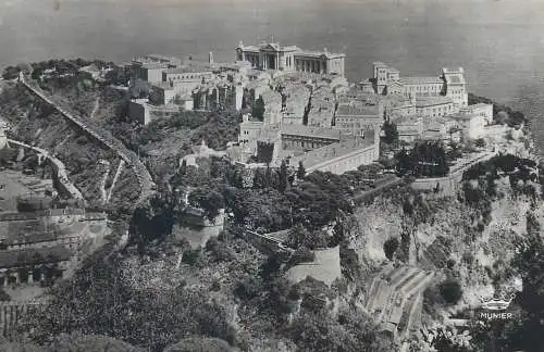 Monaco Le Rocher, le Musee Oceanographique, le Palais du Prince vue generale