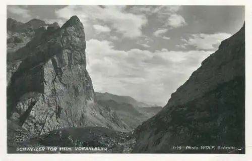 Postcard Austria Vorarlberg Schweizer Tor