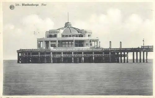Postcard Belgium > West Flanders > Blankenberge pier