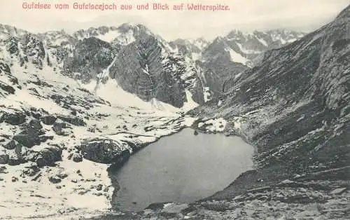 Postcard Austria Wetterspitzen  Ehrwald lake