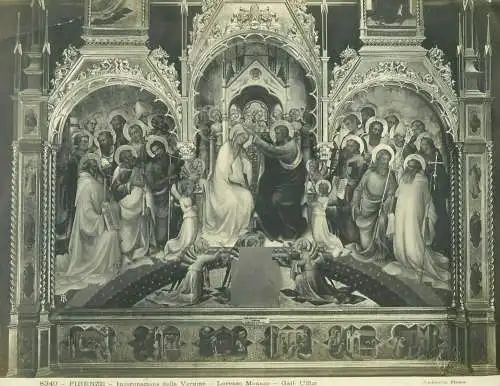 Extra size photo 20 x 26 cm Roma FIRENZE - Incoronazione della Vergine - Lorenzo Monaco
