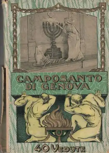 Camposanto di Genova 40 vedute edizione A.P. Genova No.52836 Fratelli Lichino 11 x 15 cm fine arts illustrated book