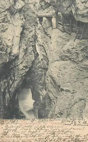 Postcard Austria Cascate di Stanghe (Gilfenklamm) South Tirol