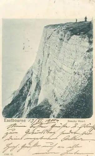 Postcard Uk England Beach Head Eastbourne