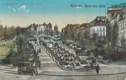 Postcard Belgium Bruxelles Mont des Arts