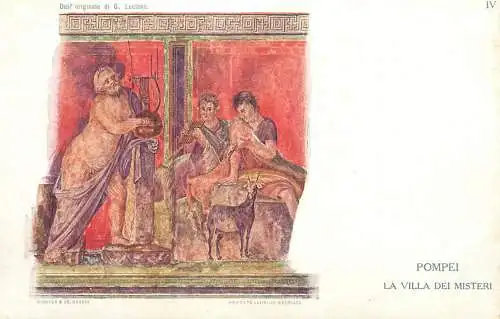 Postcard Italy Pompei la villa dei Misteri