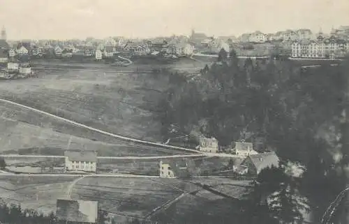 Postcard place to identify aerial view of town