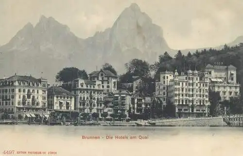 Switzerland Brunnen Die Hotels am Quai