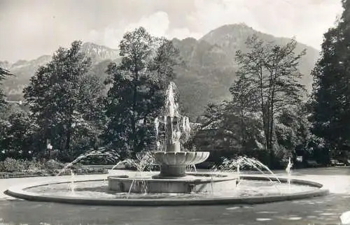 Postcard Germany Bad Reichenhall kurpark 1961