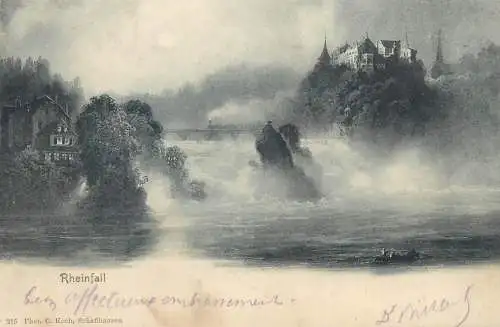 Switzerland Rheinfall scenic view