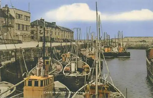 Scotland Lossiemouth harbour view