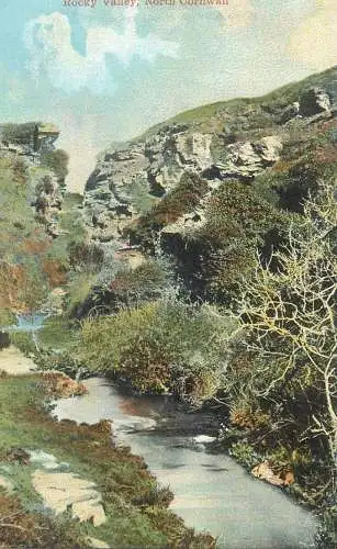 England Rocky Valley North Cornwall picturesque natural landscape