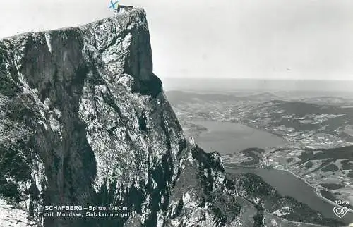 Postcard Austria Schafberg Spitze mit Mondsee