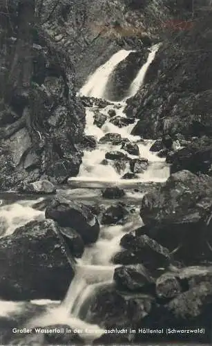 Postcard Germany Schwarzwald Grosser Wasserfall