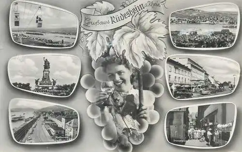 Postcard Germany Rüdesheim am Rhein