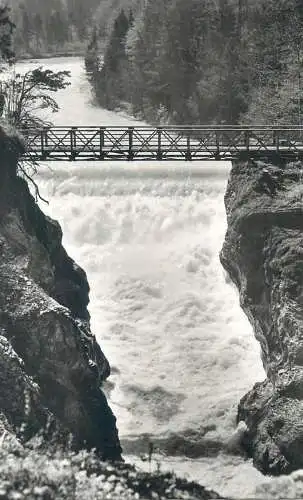 Postcard Austria Allgäu Maxsteg mit Lechfall