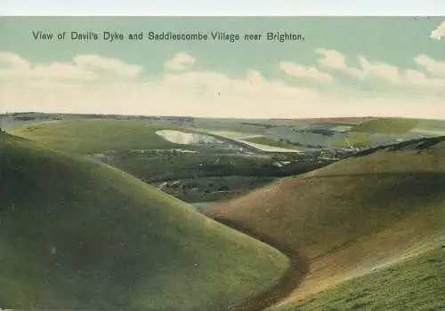 England Devil's Dyke and Saddlescombe near Brighton