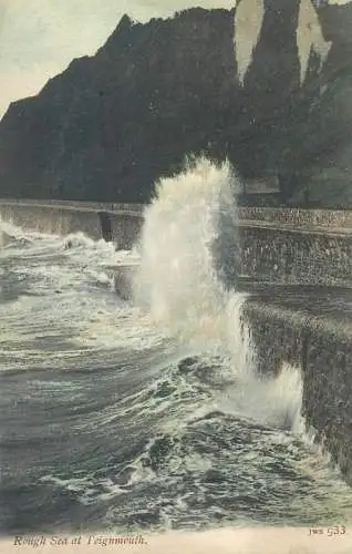 England Teignmouth rough sea