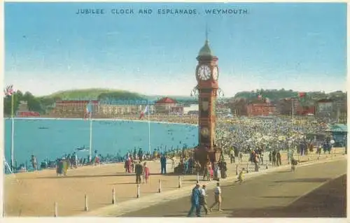 England Weymouth Jubilee Clock and Esplanade