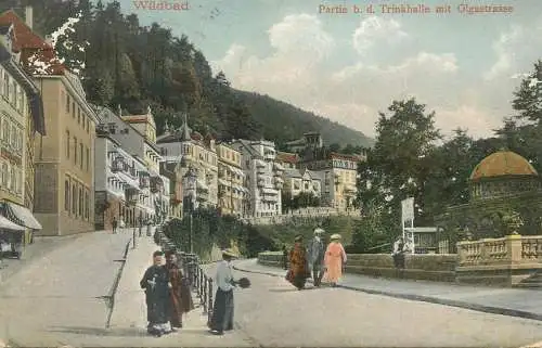 Germany Wildbad Trinkhalle mit Olgastrasse