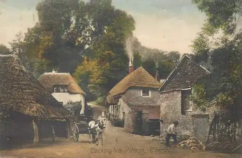 England Cockington Village Torquay horse cart