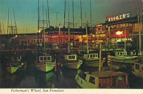 USA San Francisco CA Fisherman's Wharf nocturnal aspect