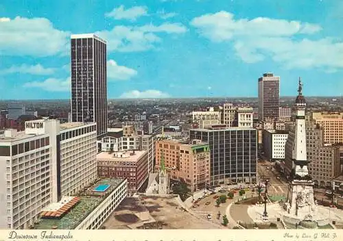 USA Indianapolis IN Downtown cityscape