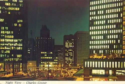 USA Baltimore MD Charles Center nocturnal aspect