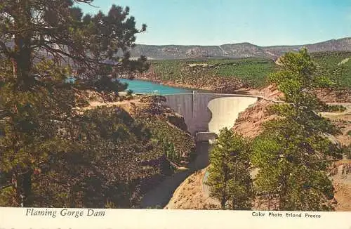 USA Flaming Gorge Dam Erland Preece colour photo