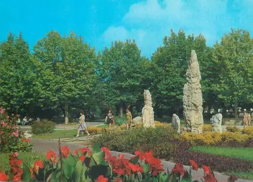 Postcard Russia Soci park and monument