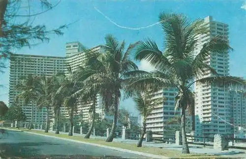 Postcard Cuba Barrio del Vedado la Habana