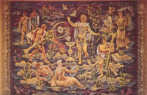 Postcard USA United States NY United Nations HQ UN largest tapestry ever woven
