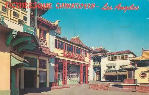 Postcard USA CA LA Los Angeles Chinatown