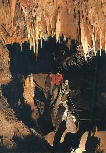 Hungary Baradla Cave bridge over Styx brook