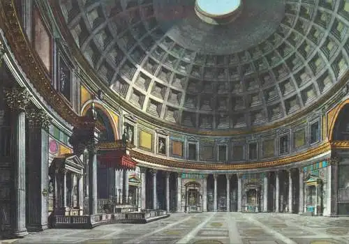 Italy Roma Pantheon interior aspect