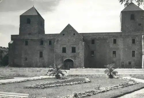 Postcard Hungary Varpalota castle 1964
