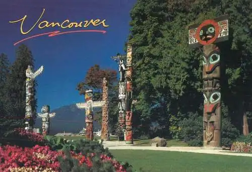 Canada Vancouver Stanley Park Totem Poles