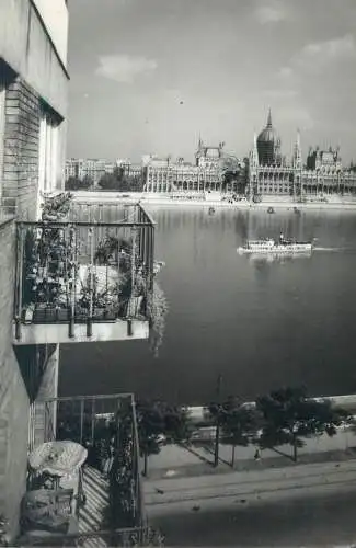 Postcard Hungary Budapest Danube and Parliament