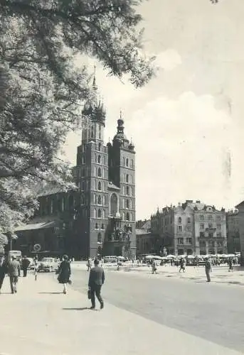 Postcard Poland Krakow Rynek Glowny