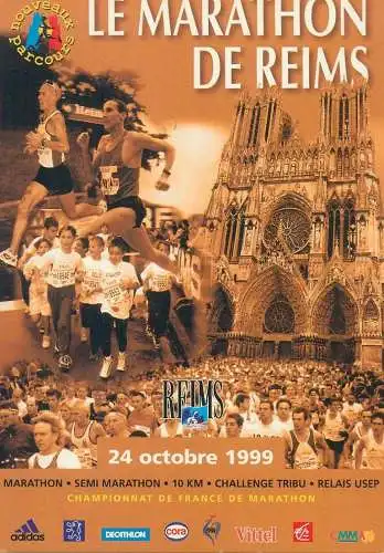 France Le Marathon de Reims 1999 sport advertising